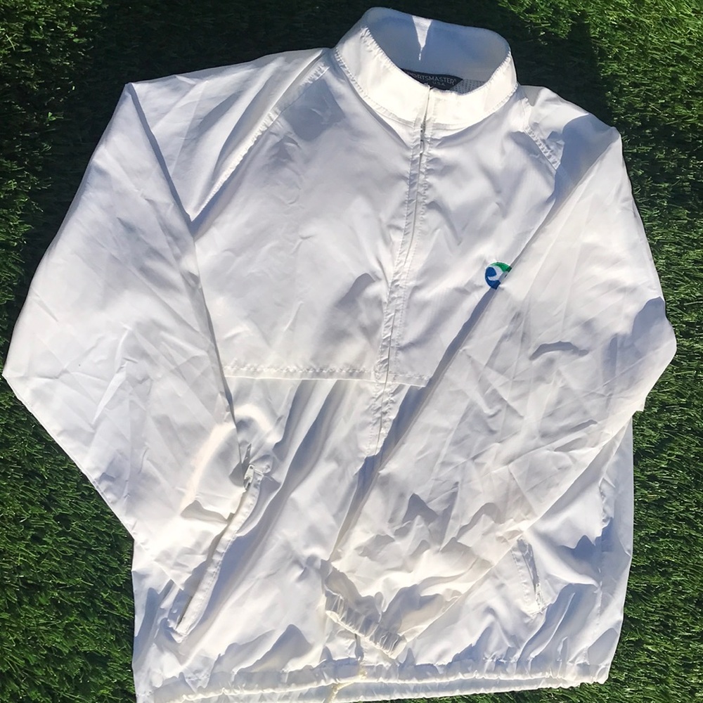 Sports Master Nylon Windbreakers Mens Size Large White